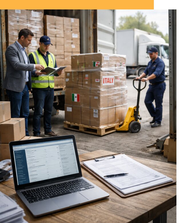 Доставка грузов из Италии: морские и авиаперевозки от 18664