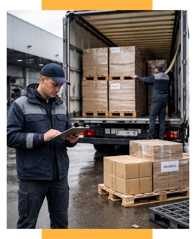 Доставка грузов из Беларуси от 15554 р. логистика СетСервис-Омс