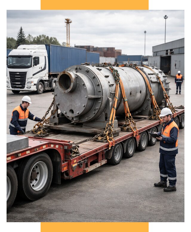 Перевозка тяжеловесных грузов под ключ от 155535 р. | СетСервис-Омс